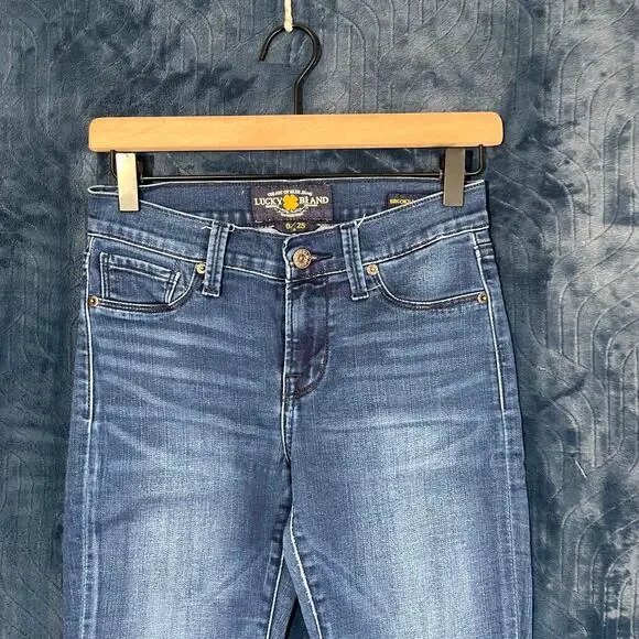 Lucky Brand Casual Denim Blue Brooke‎ Legging Jeans Womans Size 0 - Picture 4 of 7